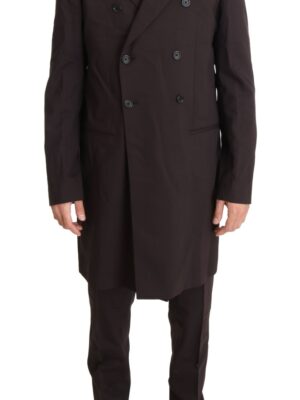 Dolce & Gabbana Elegant Bordeaux Double Breasted Suit