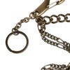 Dolce & Gabbana Silver Tone Metal DG Logo Crystal Keychain Keyring - Image 3
