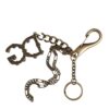 Dolce & Gabbana Silver Tone Metal DG Logo Crystal Keychain Keyring - Image 4