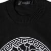 Versace Black Medusa Embroidery Crew Neck Pullover Sweater - Image 2