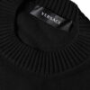 Versace Black Medusa Embroidery Crew Neck Pullover Sweater - Image 3