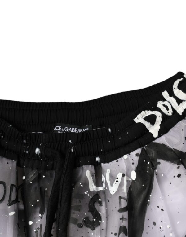 Dolce & Gabbana White See Through Logo Cropped Cargo Pants - Image 6