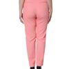 Dolce & Gabbana Rose Pink Polyester High Waist Tapered Pants - Image 4