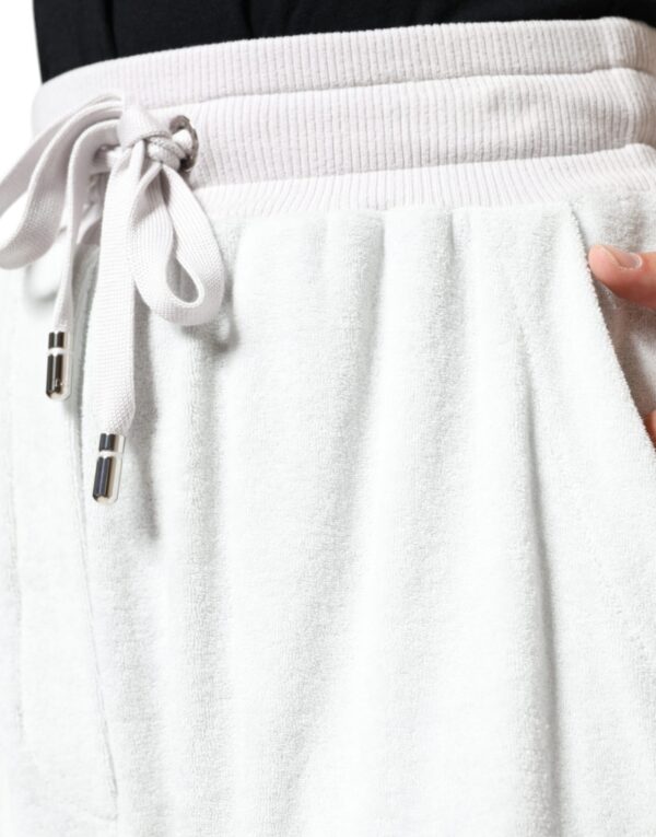 Dolce & Gabbana White Nylon Jogger Sweatpants Pants - Image 5