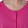 Dolce & Gabbana Pink Wool Button Down Short Sleeve Blouse Top - Image 5