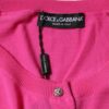 Dolce & Gabbana Pink Wool Button Down Short Sleeve Blouse Top - Image 6