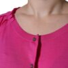 Dolce & Gabbana Pink Wool Button Down Short Sleeve Blouse Top - Image 7