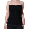 Dolce & Gabbana Black Bustier Sleeveless Corset Blouse Top - Image 2