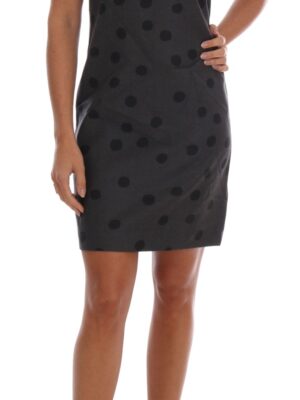 Dolce & Gabbana Chic Sleeveless Polka Dotted Wool Dress