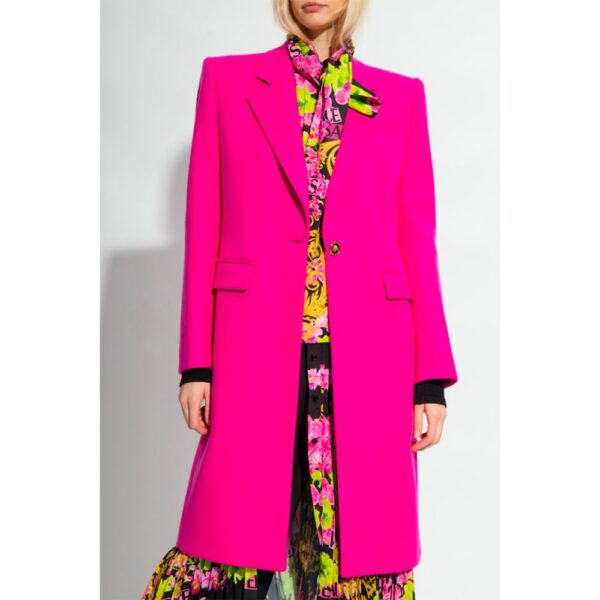 Versace Fuchsia Viscose Jackets & Coat - Image 2