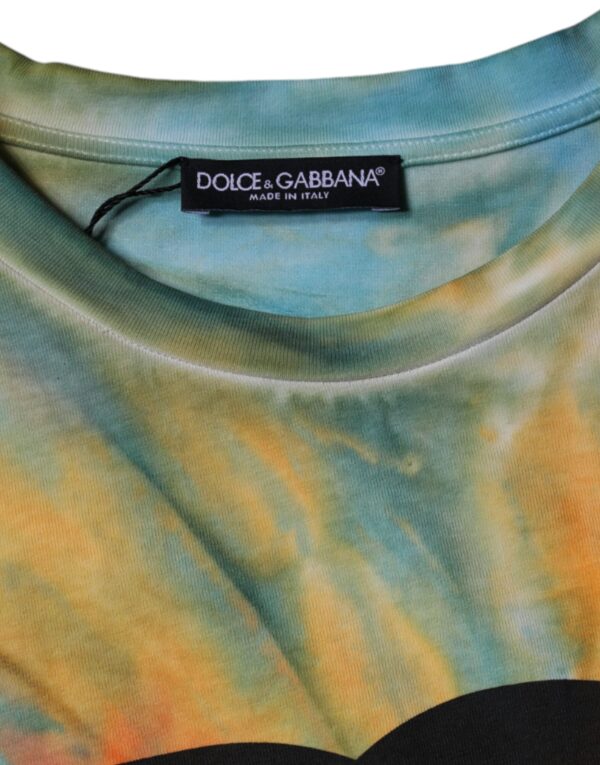 Dolce & Gabbana Multicolor Tie-Dye Logo Cotton T-shirt - Image 7