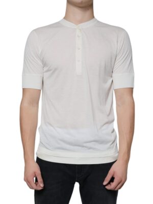 Dolce & Gabbana Off White Cotton Short Sleeves T-shirt