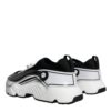 Dolce & Gabbana White Black Logo Plaque Daymaster Sneakers Shoes - Image 4