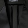 Dolce & Gabbana Black Polyester Double Breasted Coat Jacket - Image 6