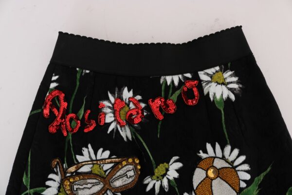 Dolce & Gabbana Embellished A-Line Mid-Calf Skirt - Image 4