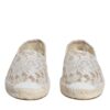 Dolce & Gabbana White Lace Viscose Espadrilles Flats Shoes - Image 2