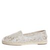 Dolce & Gabbana White Lace Viscose Espadrilles Flats Shoes - Image 6