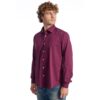 Baldinini Trend Burgundy Cotton Men Shirt - Image 2