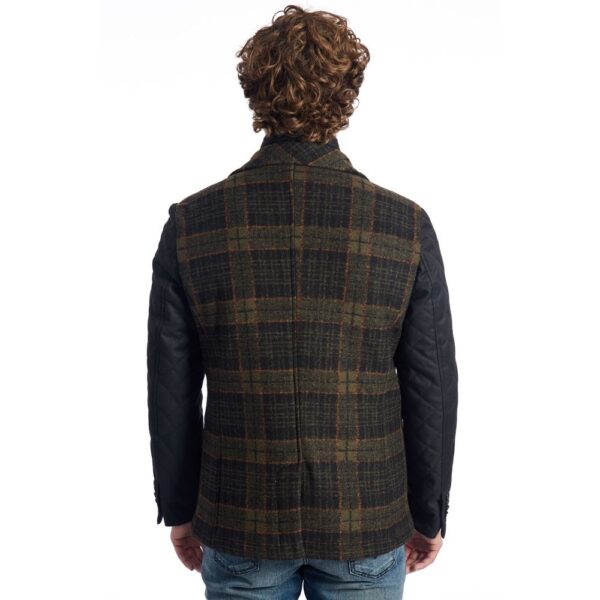 Roberto Pepe Luxury Brown Wool Men Jacket - Image 3