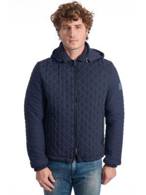 Roberto Pepe Luxury Blue Polyamide Men's Jacket