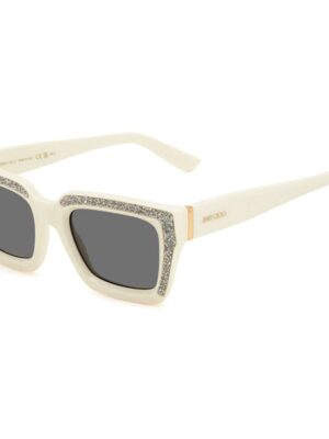 Jimmy Choo White Resin Sunglasses