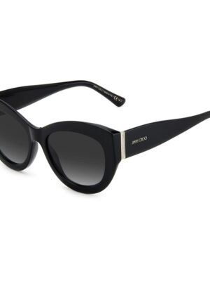 Jimmy Choo Black Haircalf Sunglasses