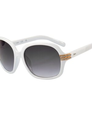 Guess White Resin Sunglasses