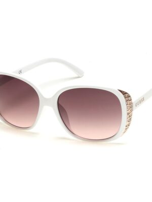 Guess White Resin Sunglasses