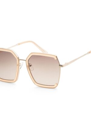 Guess Brown Metal Sunglasses