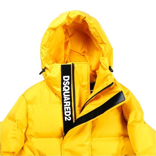 Dsquared² Yellow Nylon Men Jacket - Image 4
