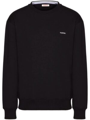 Valentino Black Cotton Sweater