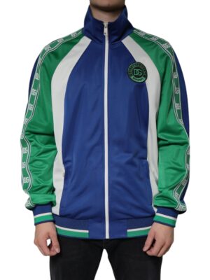 Dolce & Gabbana Multicolor Polyester Full Zip Bomber Jacket