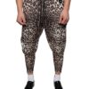 Dolce & Gabbana Brown Leopard Polyester Jogger Pants - Image 2
