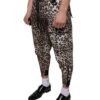 Dolce & Gabbana Brown Leopard Polyester Jogger Pants - Image 3
