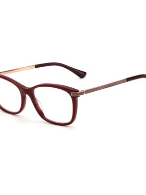 Jimmy Choo Burgundy Haircalf Frames