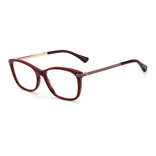 Jimmy Choo Burgundy Haircalf Frames