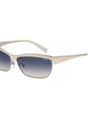Police Gray Metal Sunglasses