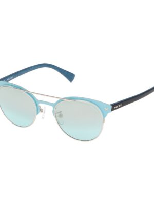 Police Gray Metal Sunglasses