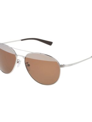 Police Gray Metal Sunglasses