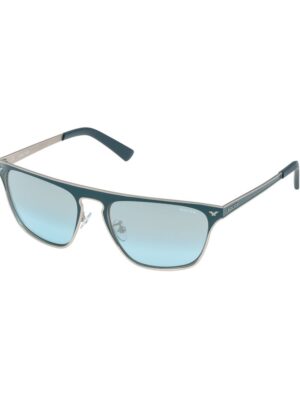 Police Gray Metal Sunglasses