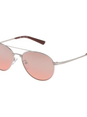 Police Gray Metal Sunglasses