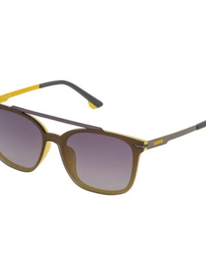 Police Gray Metal Sunglasses