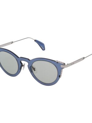 Police Gray Metal Sunglasses