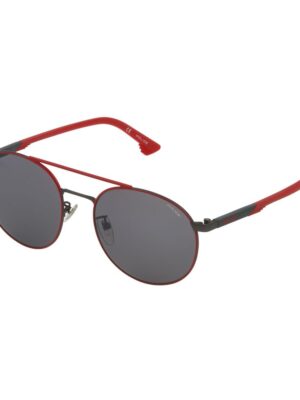 Police Gray Metal Sunglasses