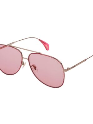 Police Gray Metal Sunglasses