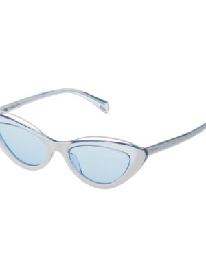 Police White Acetate Sunglasses