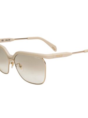 Police Beige Metal Sunglasses
