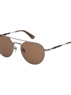 Police Gray Metal Sunglasses