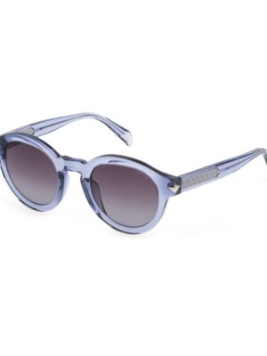 Police Blue Plastic Sunglasses