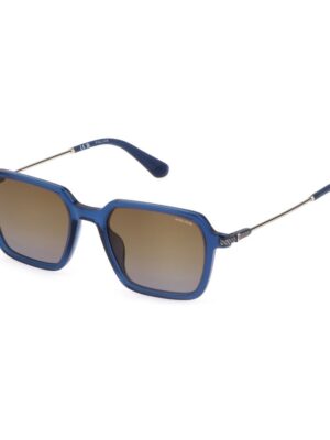 Police Blue Plastic Sunglasses